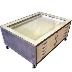 Large Size Steel Flat File Coffee Table