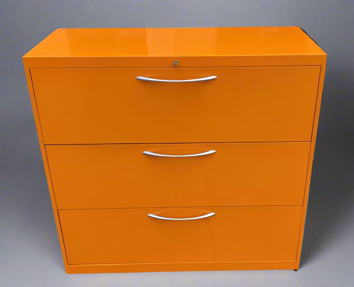 Vintage Steel Lateral File Cabinet