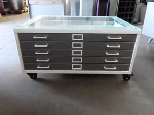 Small Size Steel Flat File Coffee Table